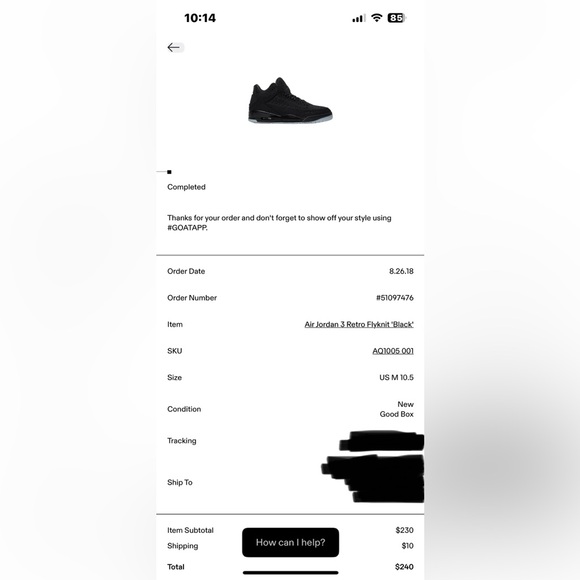 Air Jordan 3 Retro Flyknit ‘Black’ - Picture 5 of 5